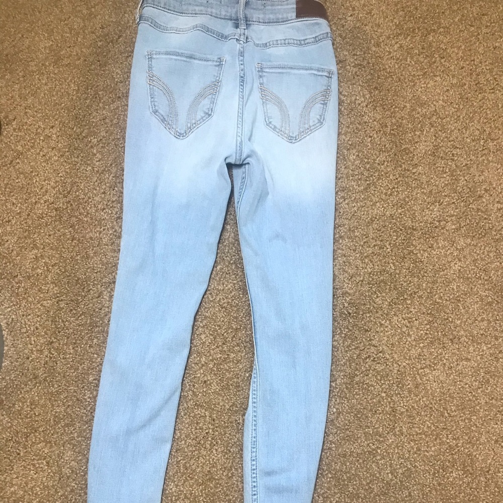 Hollister ripped high rise super skinny jeans